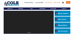Desktop Screenshot of coleoilandpropane.com